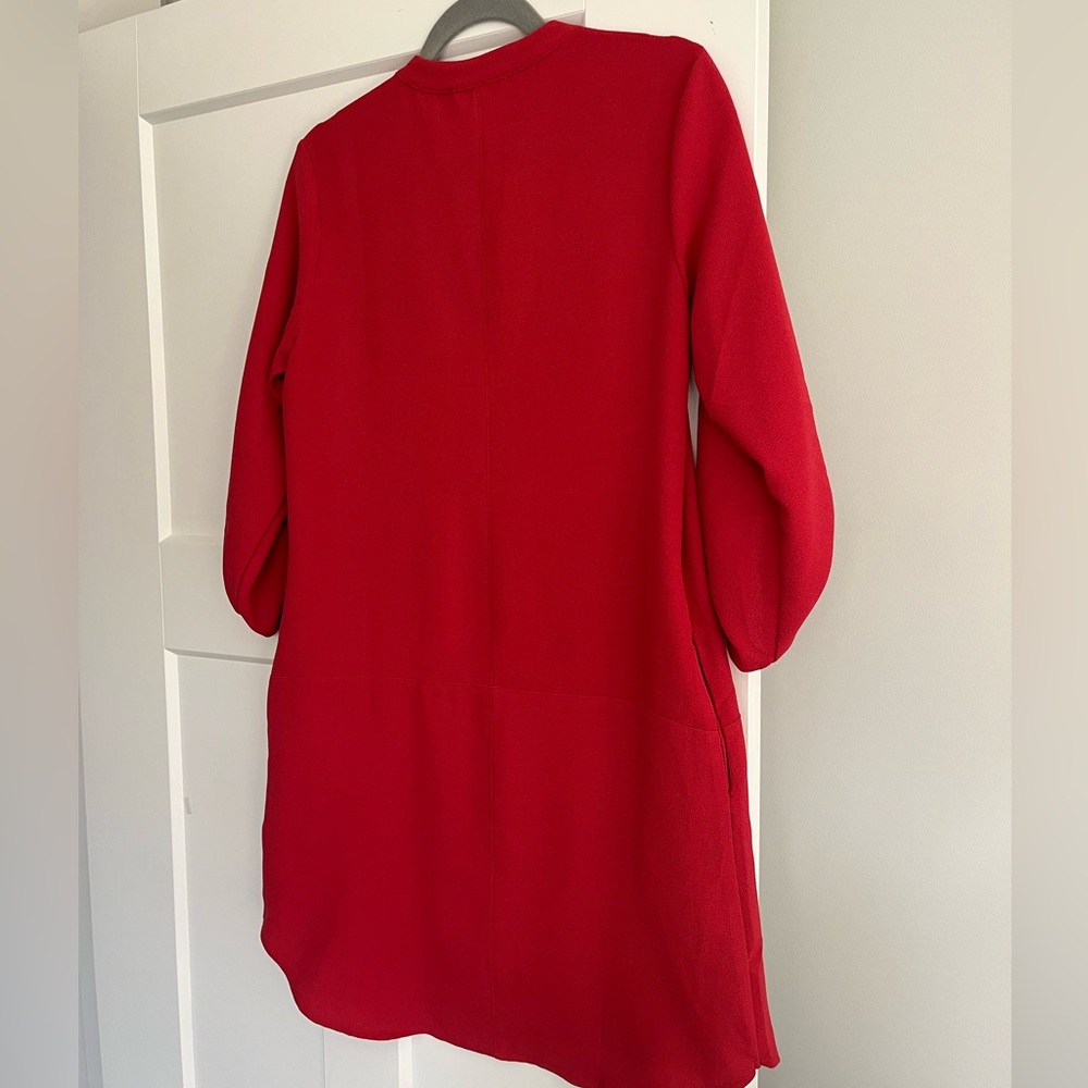 Lush Novak Poppy Red Tunic Dress - Size S - NWOT - Picture 3 of 9